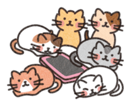 Six Kittens sticker #1710255