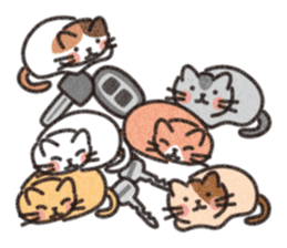 Six Kittens sticker #1710256