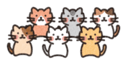 Six Kittens sticker #1710263