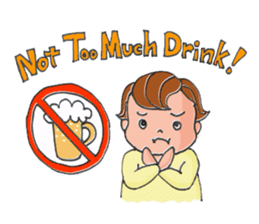 A busy Mom and a pretty baby sticker #1712314