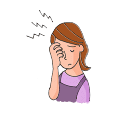 A busy Mom and a pretty baby sticker #1712327