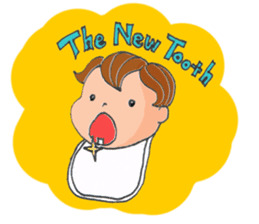 A busy Mom and a pretty baby sticker #1712330