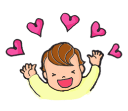 A busy Mom and a pretty baby sticker #1712332