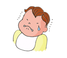 A busy Mom and a pretty baby sticker #1712336