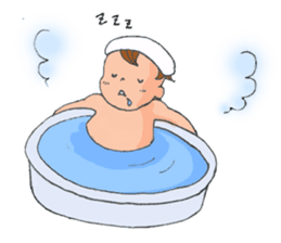 A busy Mom and a pretty baby sticker #1712343