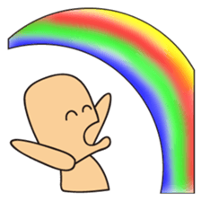 Cute alien "Mr square"and His friends sticker #1712430