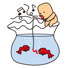 Cute alien "Mr square"and His friends sticker #1712441