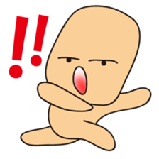 Cute alien "Mr square"and His friends sticker #1712443