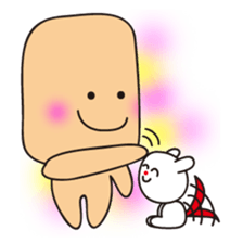 Cute alien "Mr square"and His friends sticker #1712447