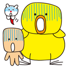 Cute alien "Mr square"and His friends sticker #1712450