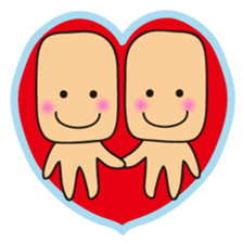 Cute alien "Mr square"and His friends sticker #1712459