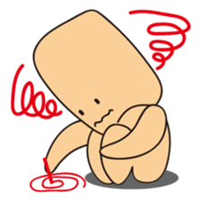 Cute alien "Mr square"and His friends sticker #1712460