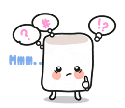 Lowy, the cute little white marshmallow sticker #1712510