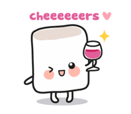 Lowy, the cute little white marshmallow sticker #1712513