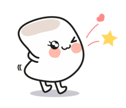Lowy, the cute little white marshmallow sticker #1712521