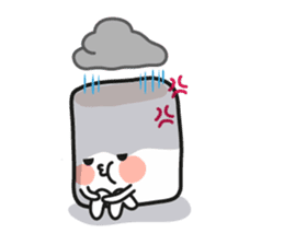 Lowy, the cute little white marshmallow sticker #1712528