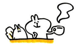 Rabbit and squirrel sticker #1712841