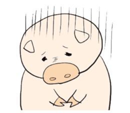 Thank you piggy sticker #1713148