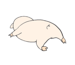 Thank you piggy sticker #1713153