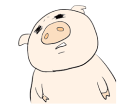 Thank you piggy sticker #1713154