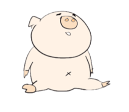 Thank you piggy sticker #1713161