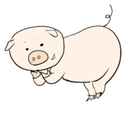 Thank you piggy sticker #1713162