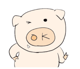 Thank you piggy sticker #1713163