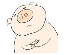 Thank you piggy sticker #1713164