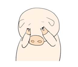 Thank you piggy sticker #1713169