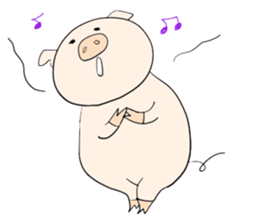 Thank you piggy sticker #1713170