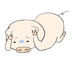 Thank you piggy sticker #1713171