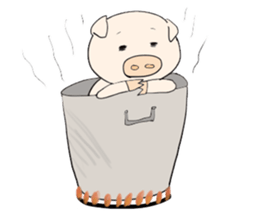 Thank you piggy sticker #1713172