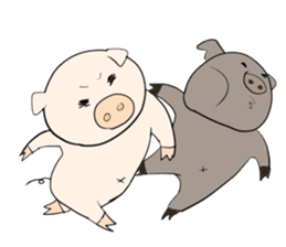 Thank you piggy sticker #1713173