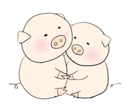 Thank you piggy sticker #1713176