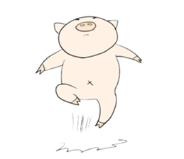 Thank you piggy sticker #1713179