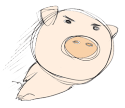 Thank you piggy sticker #1713181