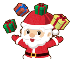 Santa Claus and Children sticker #1713428