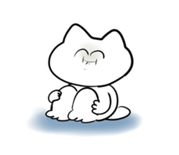Smiling cat sticker #1713505