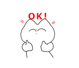 Smiling cat sticker #1713507