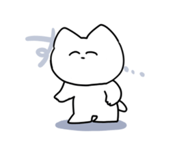 Smiling cat sticker #1713517