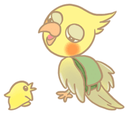 Cockatiel Cotton Candy & Jin's Daily sticker #1713996