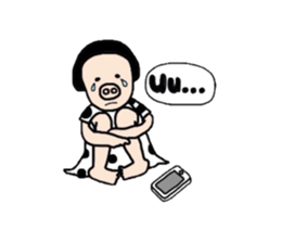 Pig nose girl PIGUMI sticker #1714456