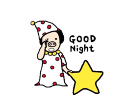 Pig nose girl PIGUMI sticker #1714464