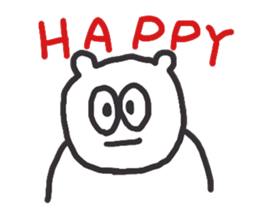 White Leisure bear sticker #1714735