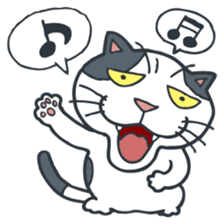 Johnny the ugly cat sticker #1714761