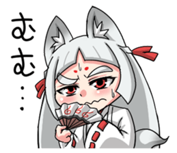 Fox girl "OKITSUNESAMA" sticker #1714790