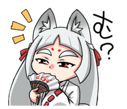 Fox girl "OKITSUNESAMA" sticker #1714791