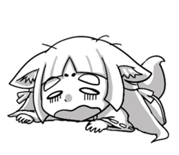 Fox girl "OKITSUNESAMA" sticker #1714793