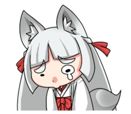 Fox girl "OKITSUNESAMA" sticker #1714794