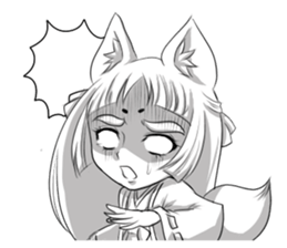 Fox girl "OKITSUNESAMA" sticker #1714803